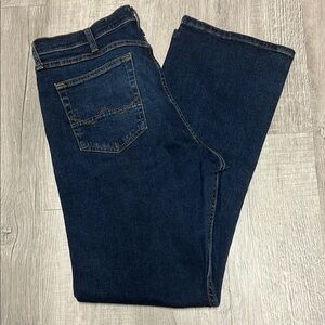 Wrangler Blue Relaxed Bootcut Jeans Classic Denim